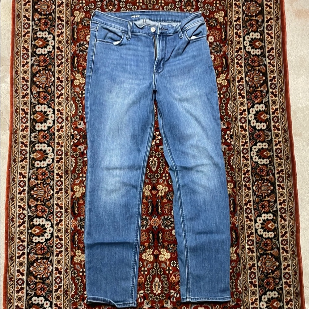 Old Navy Blue Skinny Jeans with Subtle Whiskering